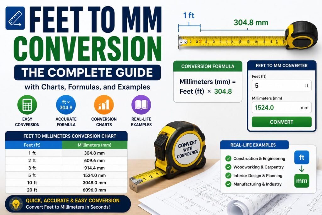 Feet to MM Conversion: The Complete Guide with Charts, Formulas, and Examples